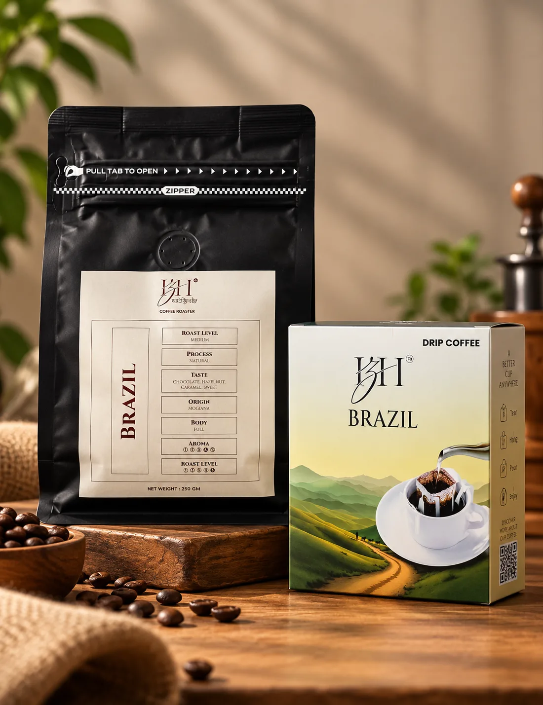 Brazil Single Origin + Drip Coffee Combo